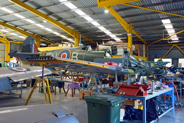 Vickers Supermarine Spitfire MK.IX under final phases of restoration-Scone NSW June 2020