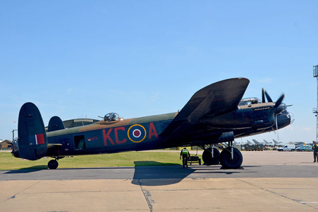 Avro lancaster b i pa474 in at bob flight raf coningsby 2018    | warbirds online