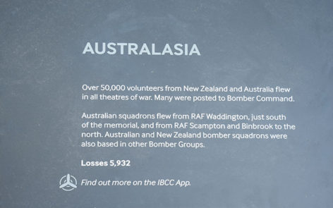 International bomber command centre lincoln uk australasia plaque    | warbirds online