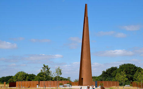 International Bomber Command Centre are the Memorial Spire and Walls of Names at Lincoln UK