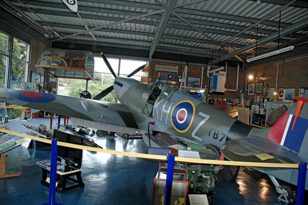Supermarine spitfire mk xvi lf tb752 on display at manston spitfire & hurricane museum 2010    | warbirds online