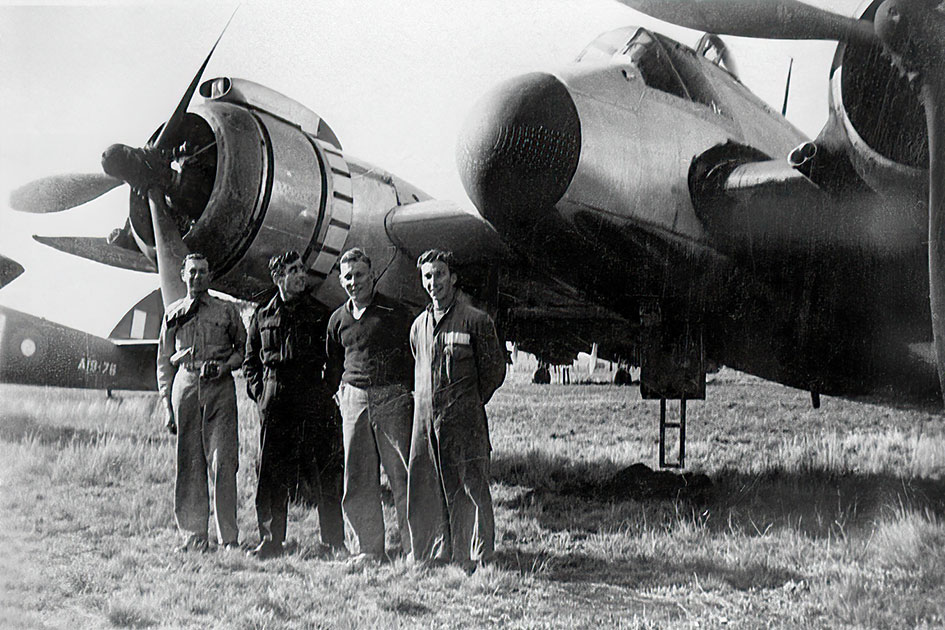 Beaufighters at RAAF Wagga awaiting scrapping some were brand new