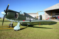 CAC Boomerang A46-54 on the grass at Toowoomba Qld